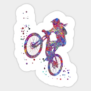 Mountain biking Sticker